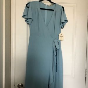 NWT altar’d state long blue dress womens large